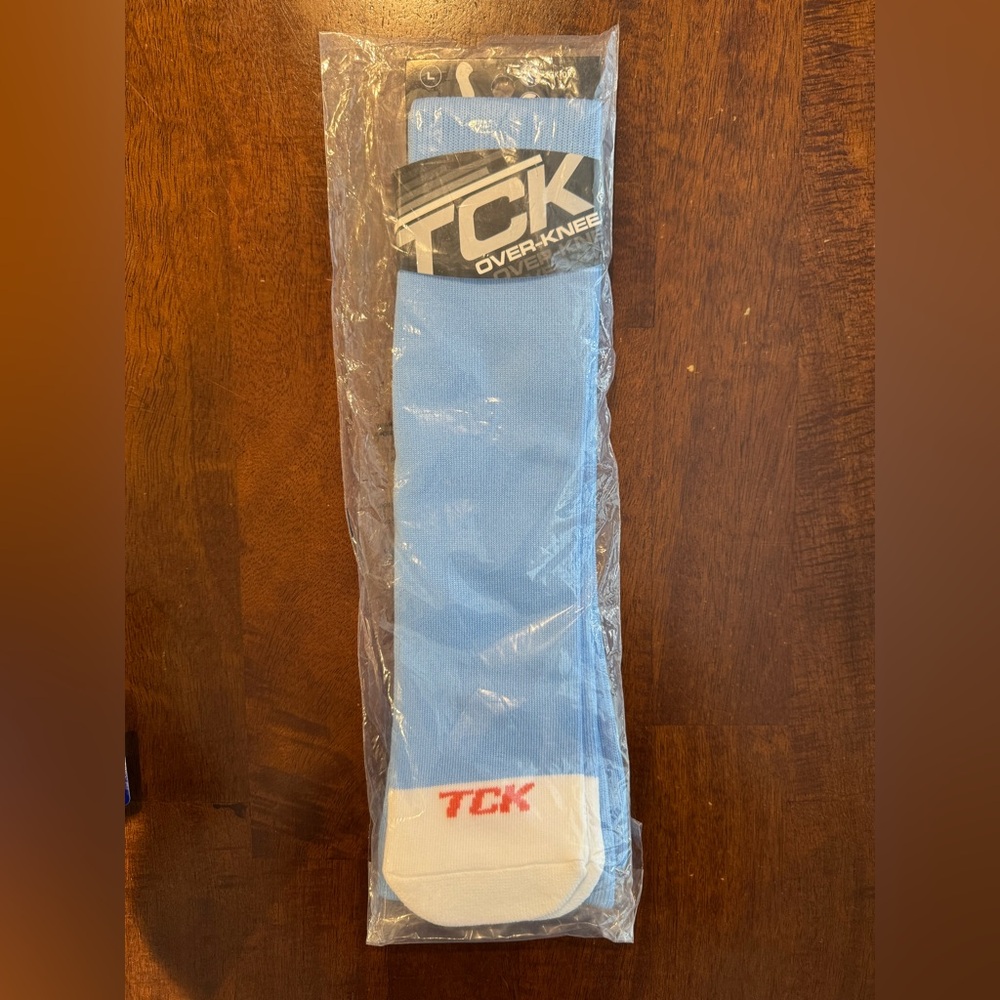 TCK Carolina Blue Over-Knee Baseball Socks